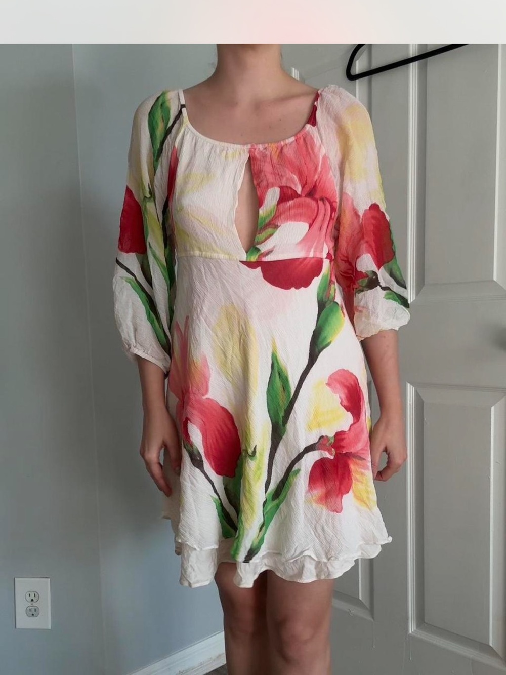 Alice Olivia silk flower dress
